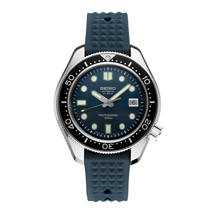 Seiko Prospex SLA039 - SLA039 - Seiko Prospex SLA039 in a 44.8mm stainless steel case with blue dial on rubber strap, featuring a date display and automatic movement. Limited to 1,100 pieces.