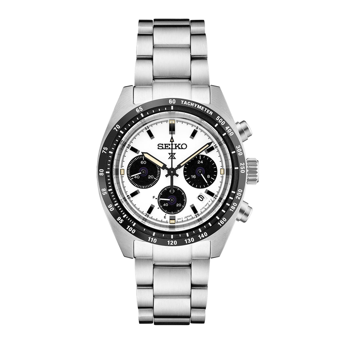 Seiko Prospex SSC813 - SSC813 - Seiko Prospex SSC813 in a 39mm stainless steel case with white dial on stainless steel bracelet, featuring a chronograph function, date display and solar movement.