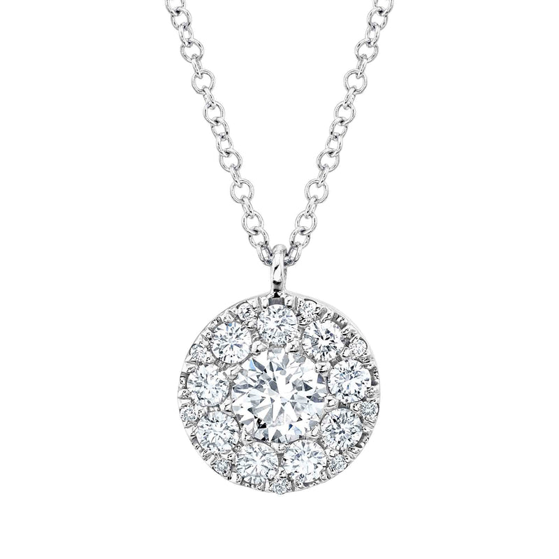 Shy Creation Diamond Cluster Necklace 0.75 CT-Shy Creation Bella Riva Diamond Cluster Necklace - SC22008046