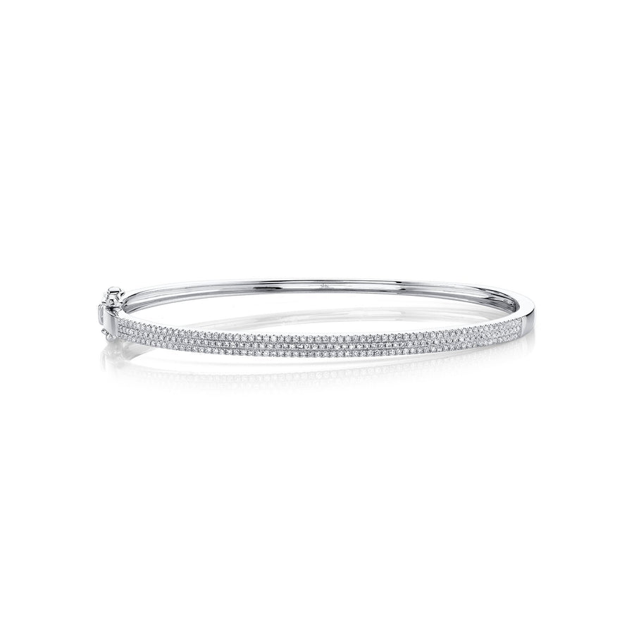 Shy Creation Diamond Bangle - SC55002255ZS - Shy Creation Diamond Bangle in 14 karat white gold with diamonds totaling 0.52 carats.