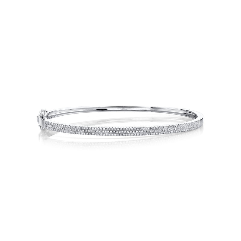 Shy Creation Diamond Bangle 0.52 CT-Shy Creation Diamond Bangle - SC55002255ZS - Shy Creation Diamond Bangle in 14 karat white gold with diamonds totaling 0.52 carats.