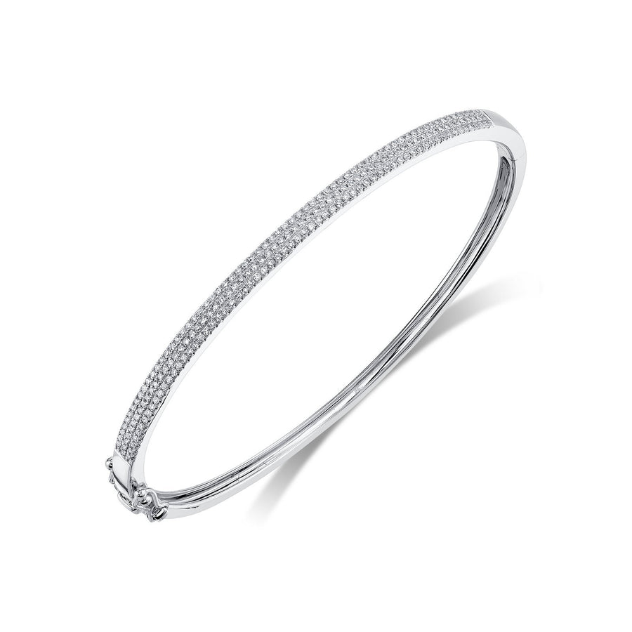 Shy Creation Diamond Bangle - SC55002255ZS - Shy Creation Diamond Bangle in 14 karat white gold with diamonds totaling 0.52 carats.
