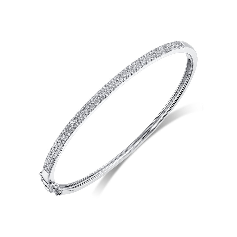 Shy Creation Diamond Bangle 0.52 CT-Shy Creation Diamond Bangle - SC55002255ZS - Shy Creation Diamond Bangle in 14 karat white gold with diamonds totaling 0.52 carats.
