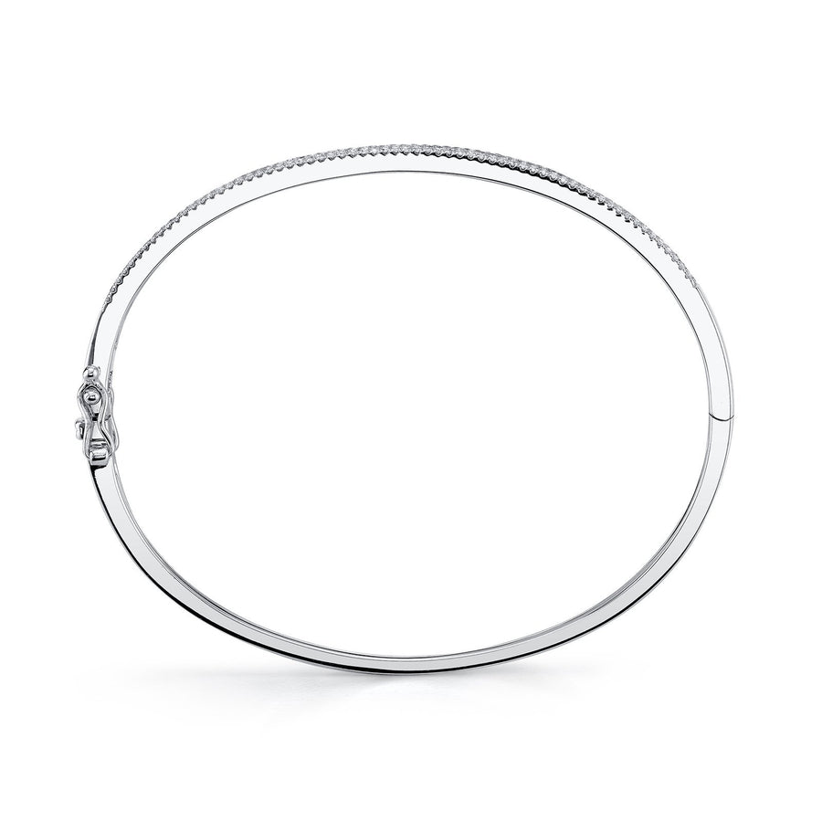 Shy Creation Diamond Bangle - SC55002255ZS - Shy Creation Diamond Bangle in 14 karat white gold with diamonds totaling 0.52 carats.