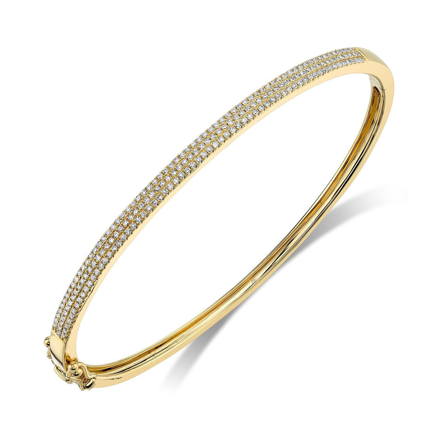 Shy Creation Diamond Bangle - SC55002256ZS - Shy Creation Diamond Bangle in 14 karat yellow gold with diamonds totaling 0.52 carats.