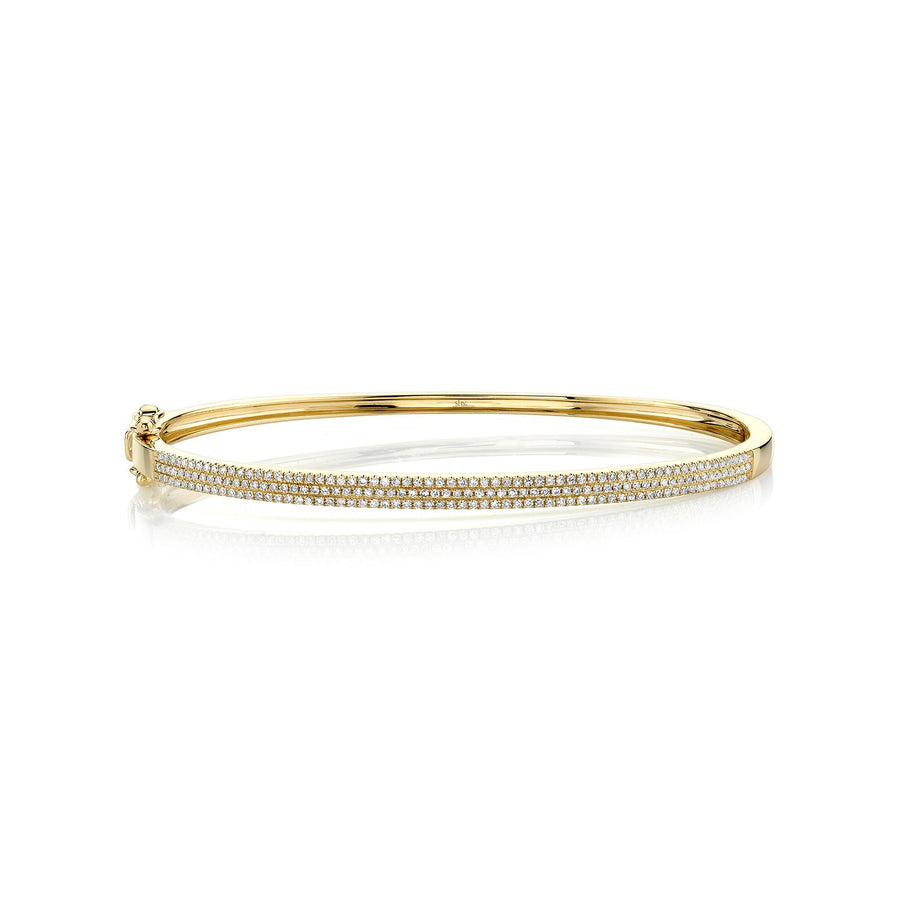 Shy Creation Diamond Bangle - SC55002256ZS - Shy Creation Diamond Bangle in 14 karat yellow gold with diamonds totaling 0.52 carats.