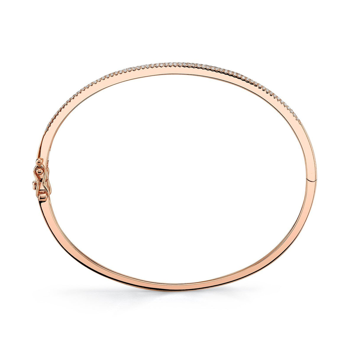 Shy Creation Diamond Bangle - SC55002257ZS - Shy Creation Diamond Bangle in 14 karat rose gold with diamonds totaling 0.52 carats.