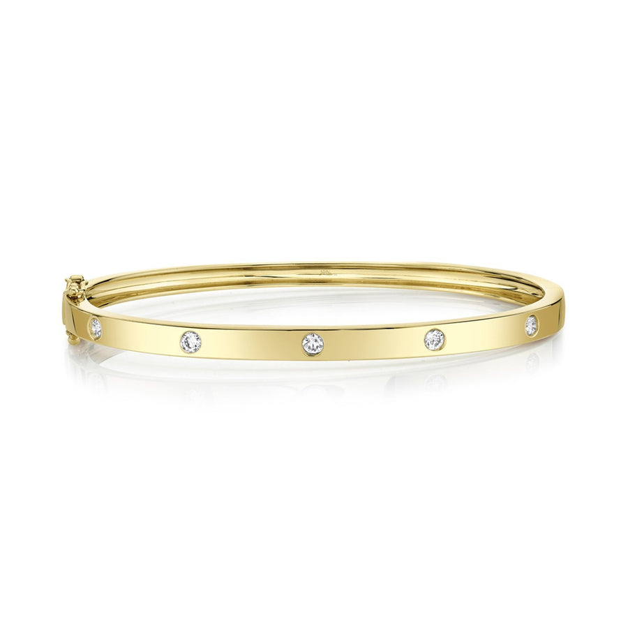 Shy Creation Diamond Bangle - SC55004067ZS - Shy Creation Diamond Bangle in 14 karat yellow gold with diamonds totaling 0.38 carats.