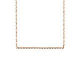 Shy Creation Diamond Bar Necklace-Shy Creation Diamond Bar Necklace - SC55001241
