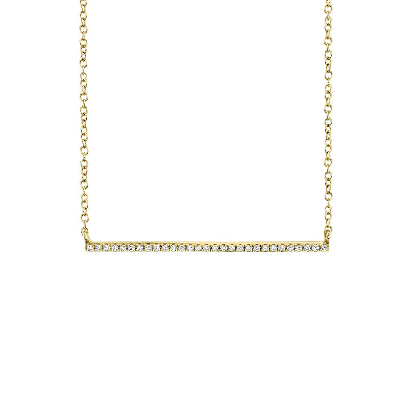 Shy Creation Diamond Bar Necklace 0.08 CT-Shy Creation Diamond Bar Necklace - SC55001291