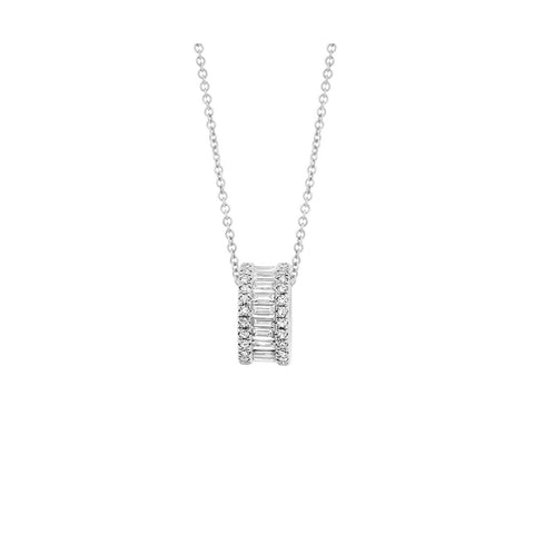 Shy Creation Diamond Barrel Necklace - SC55003985