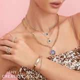Shy Creation Diamond Bezel Bracelet-Shy Creation Diamond Bezel Bracelet - SC55011916