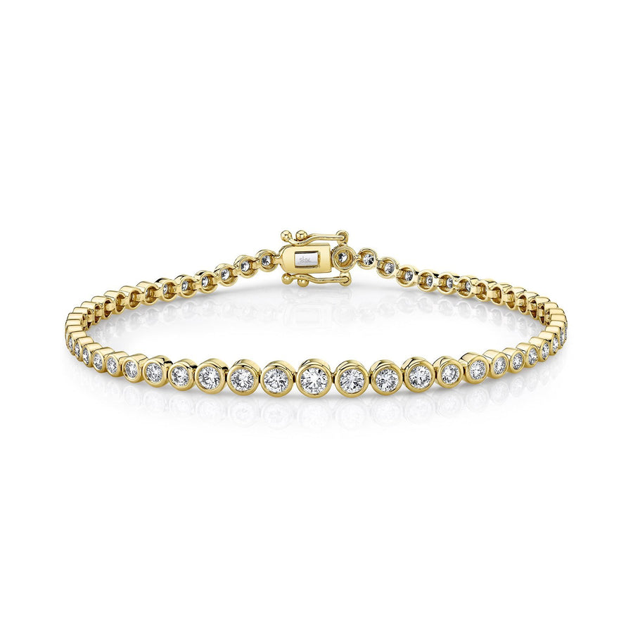 Shy Creation Diamond Bezel Bracelet - SC55011916 - Shy Creation Diamond Bezel Bracelet in 14 karat yellow gold.