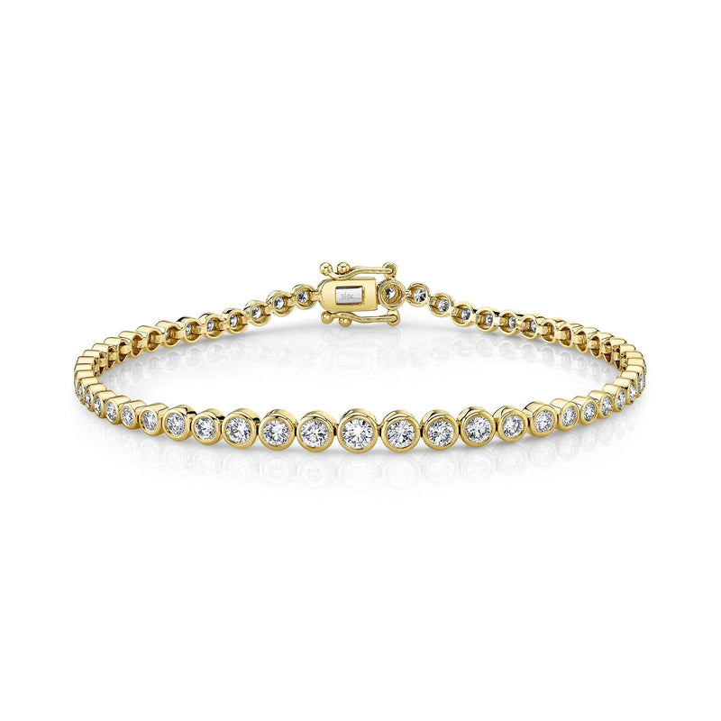 Shy Creation Diamond Bezel Bracelet-Shy Creation Diamond Bezel Bracelet - SC55011916 - Shy Creation Diamond Bezel Bracelet in 14 karat yellow gold.