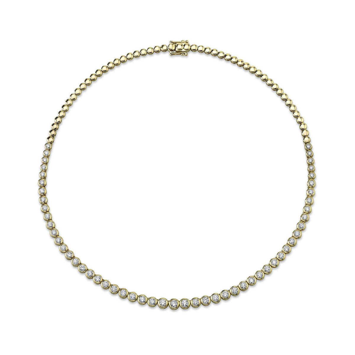 Shy Creation Diamond Bezel Necklace - SC55021358Z15