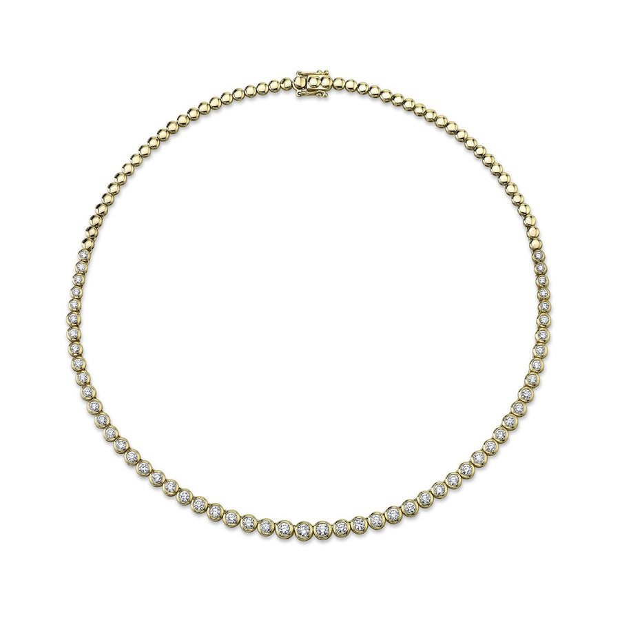 Shy Creation Diamond Bezel Necklace - SC55021358Z15