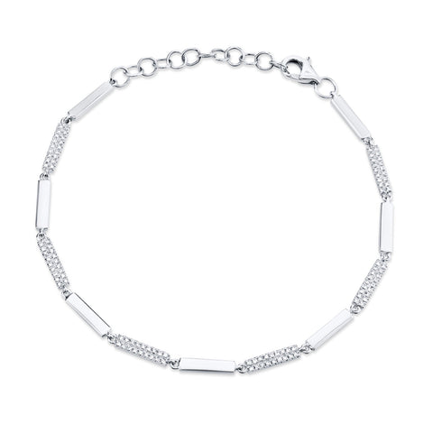 Shy Creation Diamond Bracelet-Shy Creation Diamond Bracelet - SC55003169 - Shy Creation Diamond Bracelet in 14 karat white gold