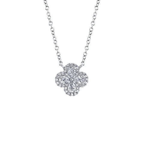 Shy Creation Diamond Clover Necklace - SC55019420