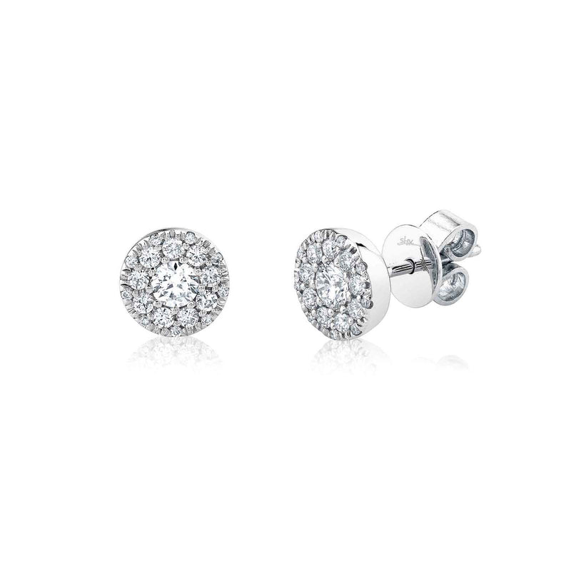 Shy Creation Diamond Cluster Earrings 1.50 CT-Shy Creation Diamond Cluster Earrings - SC22008243
