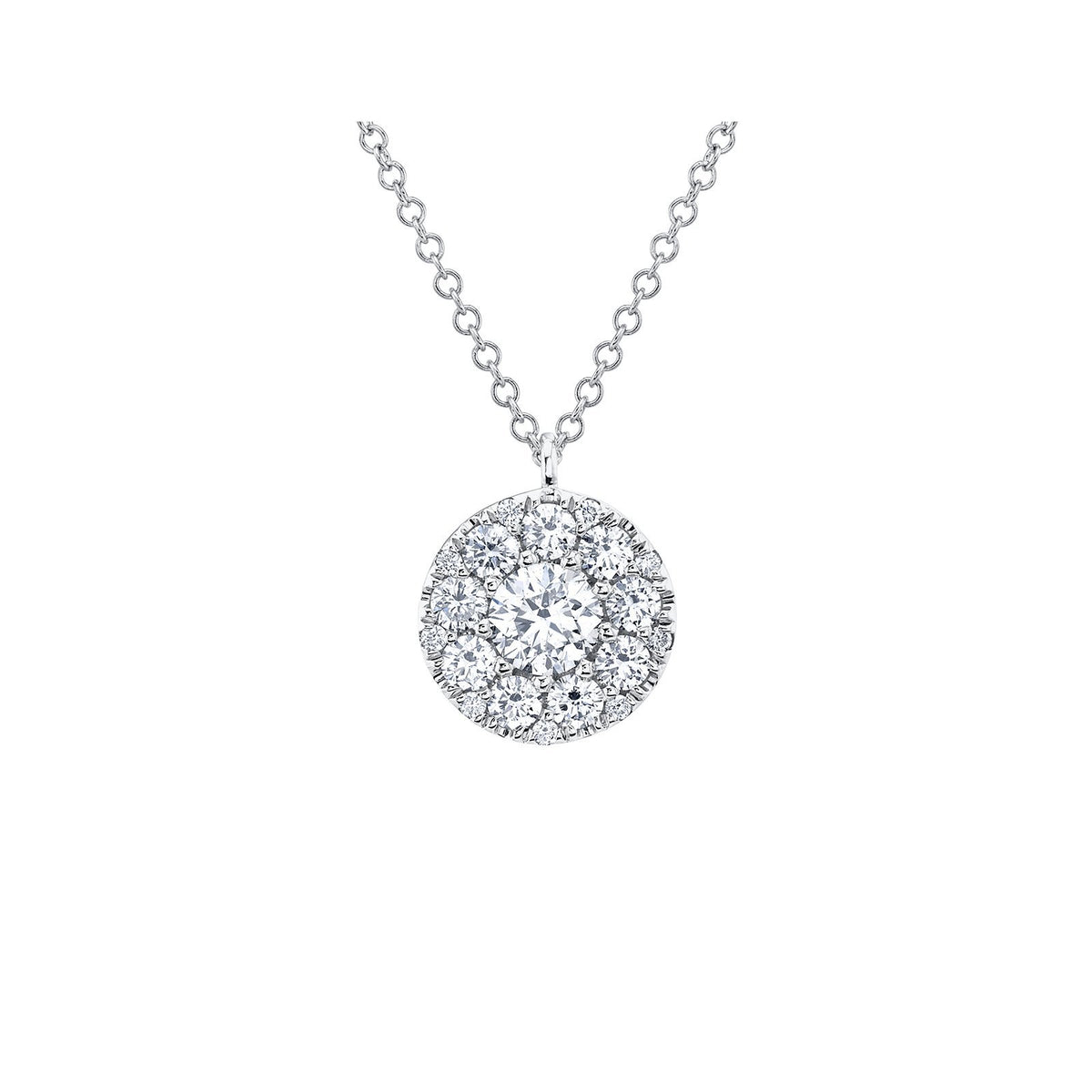 Shy Creation Diamond Cluster Necklace - SC22008049