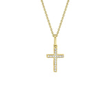 Shy Creation Diamond Cross Necklace-Shy Creation Diamond Cross Necklace - SC22002783AC