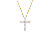 Shy Creation Diamond Cross Necklace-Shy Creation Diamond Cross Necklace - SC37215658