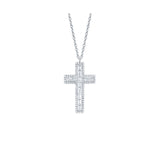 Shy Creation Diamond Cross Necklace-Shy Creation Diamond Cross Necklace - SC55007317