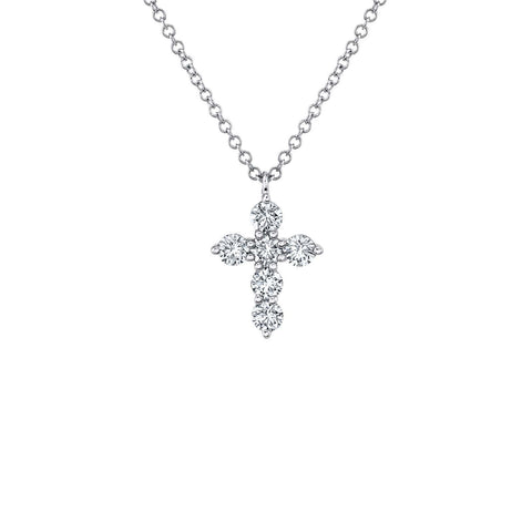 Shy Creation Diamond Cross Necklace - SC55021387