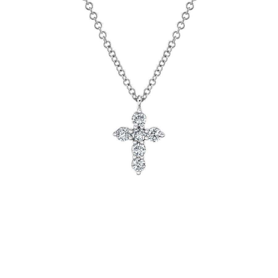 Shy Creation Diamond Cross Necklace - SC55021393