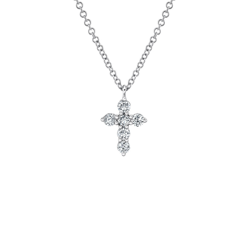 Shy Creation Diamond Cross Necklace 0.25 CT-Shy Creation Diamond Cross Necklace - SC55021393