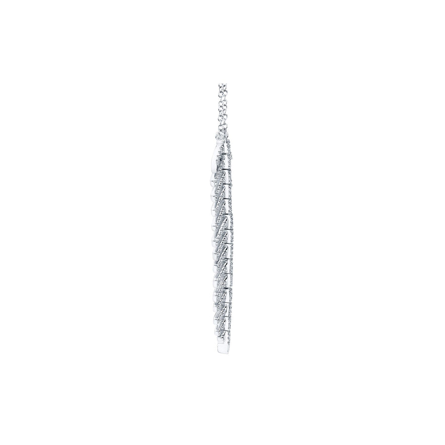 Shy Creation Diamond Feather Necklace - SC55006044
