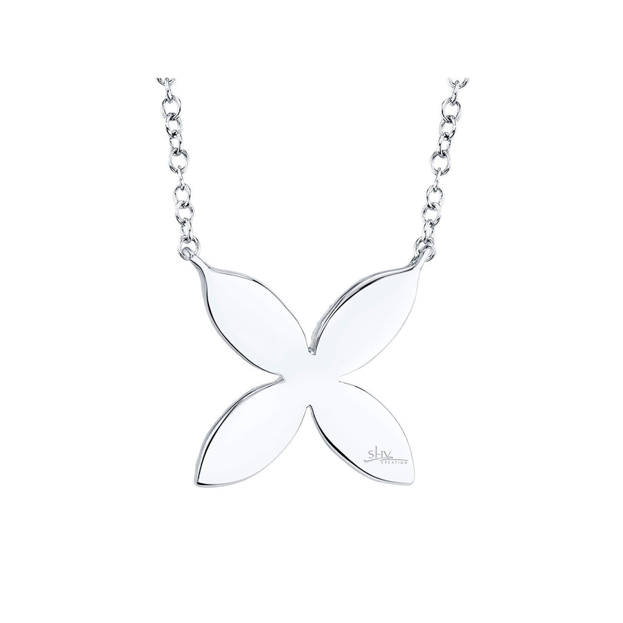 Shy Creation Diamond Flower Necklace - SC55002921