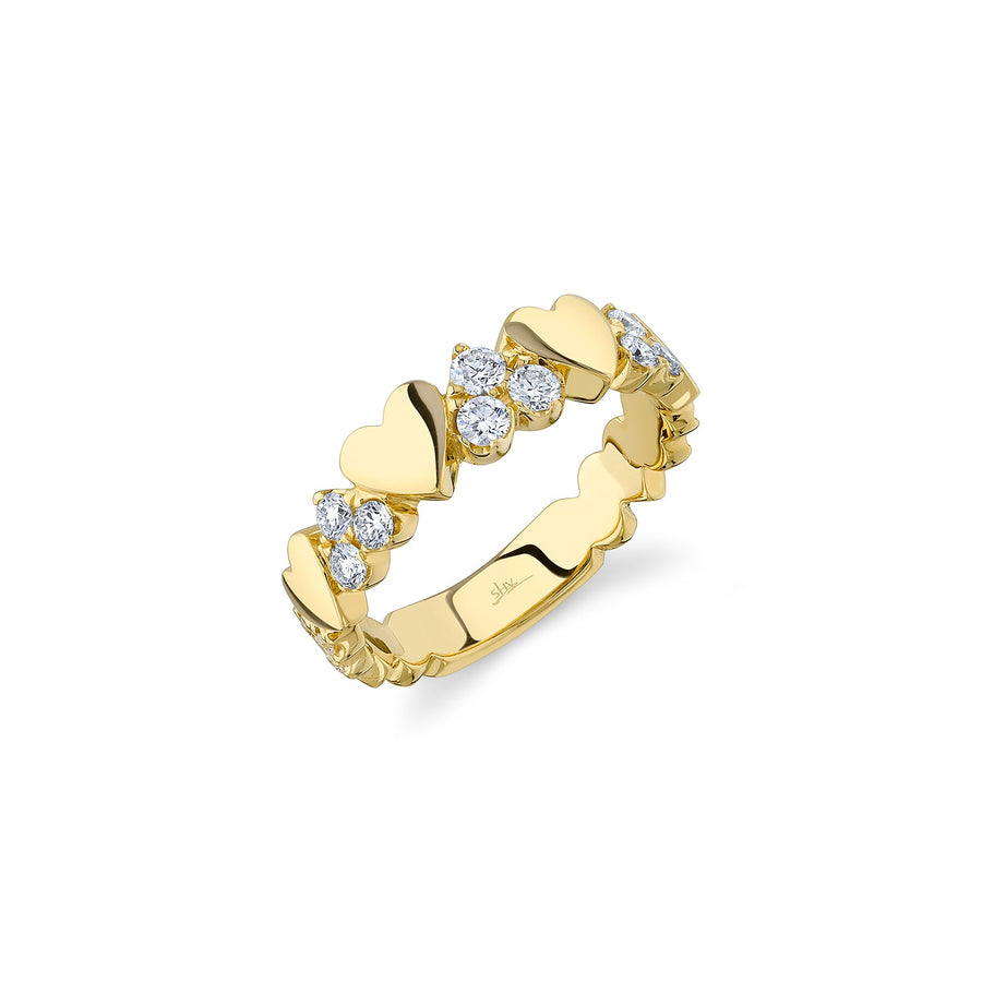 Shy Creation Diamond Heart Band - SC55022923