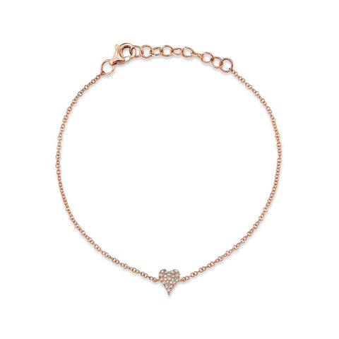 Shy Creation Diamond Heart Bracelet - SC55007635