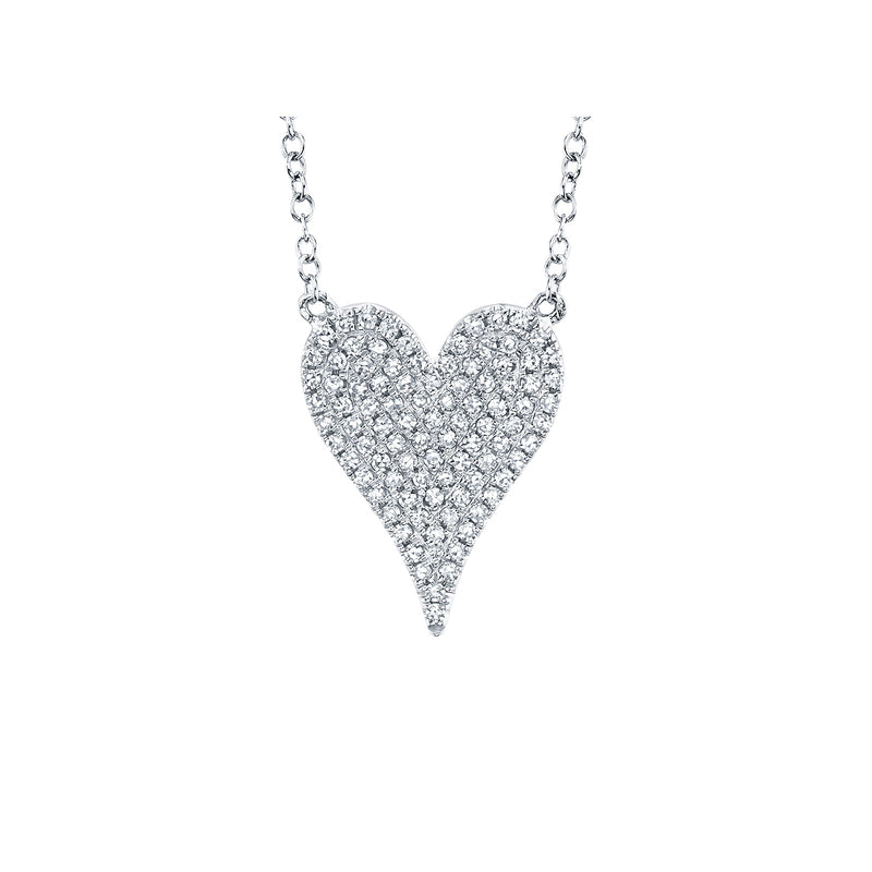 Shy Creation Diamond Heart Necklace 0.21 CT-Shy Creation Diamond Heart Necklace - SC55002004