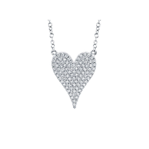 Shy Creation Diamond Heart Necklace - SC55002004