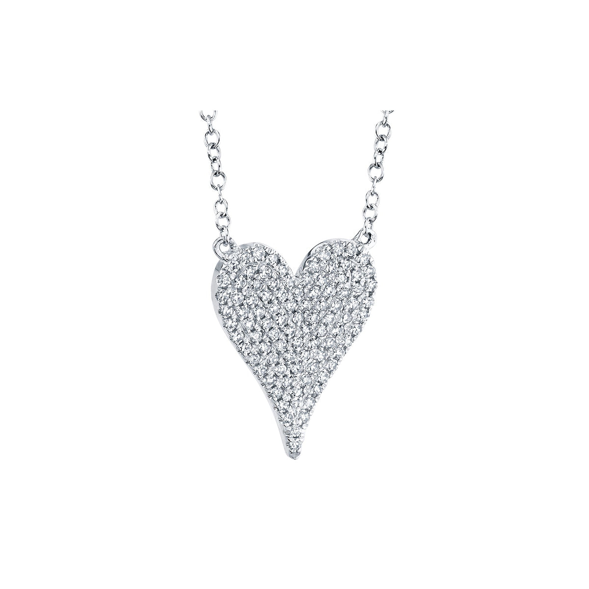 Shy Creation Diamond Heart Necklace - SC55002004