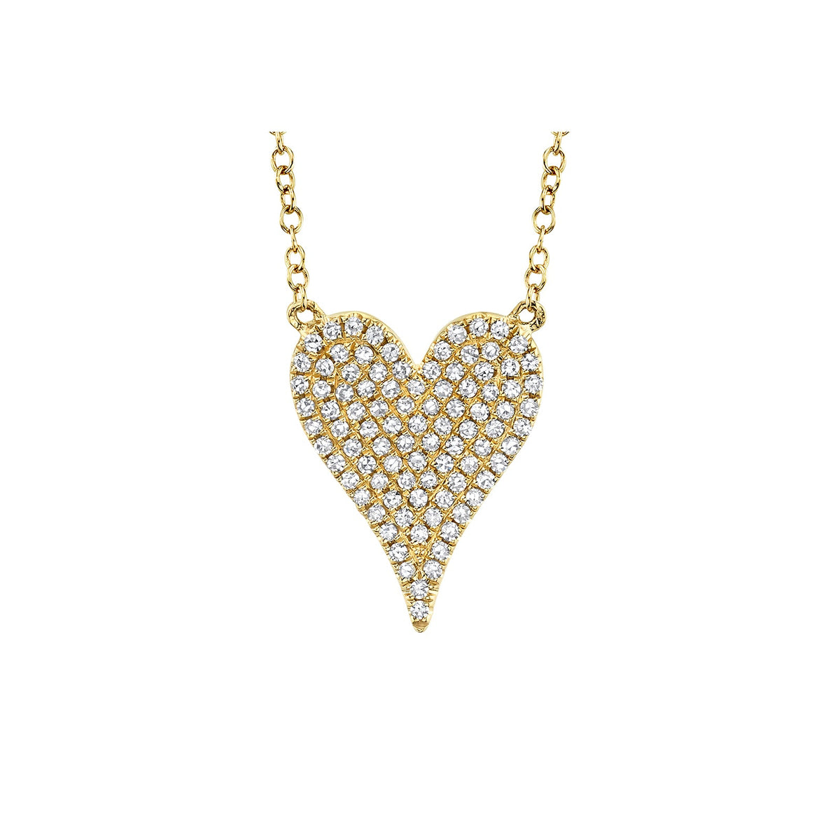 Shy Creation Diamond Heart Necklace - SC55002005