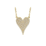 Shy Creation Diamond Heart Necklace 0.21 CT-Shy Creation Diamond Heart Necklace - SC55002005