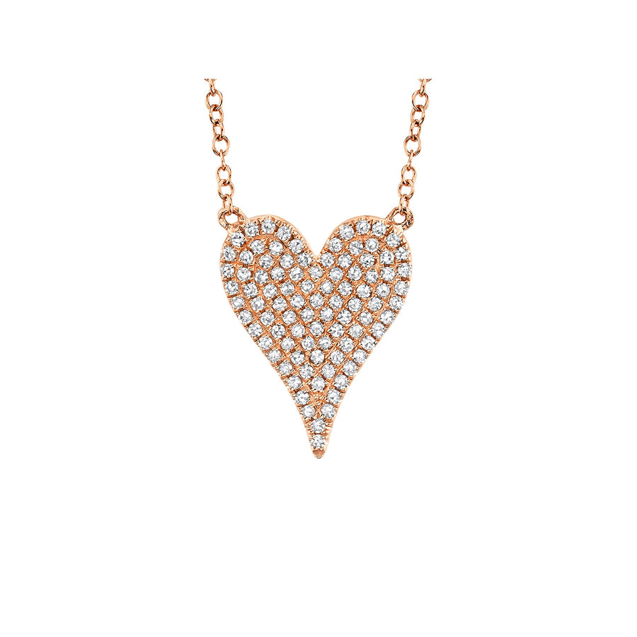 Shy Creation Diamond Heart Necklace - SC55002006