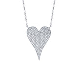 Shy Creation Diamond Heart Necklace-Shy Creation Diamond Heart Necklace - SC55002481