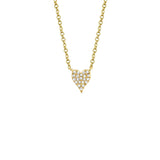 Shy Creation Diamond Heart Necklace-Shy Creation Diamond Heart Necklace - SC55006733