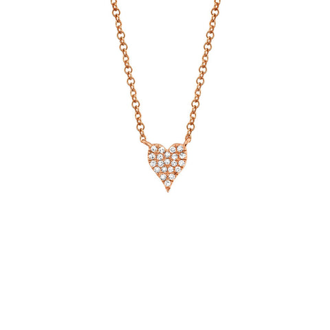Shy Creation Diamond Heart Necklace - SC55006734