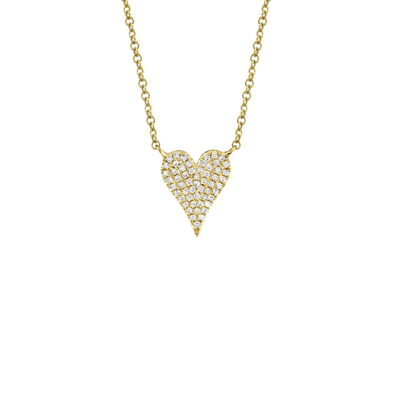 Shy Creation Diamond Heart Necklace 0.11 CT-Shy Creation Diamond Heart Necklace - SC55006926