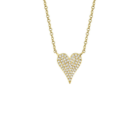 Shy Creation Diamond Heart Necklace-Shy Creation Diamond Heart Necklace - SC55006926