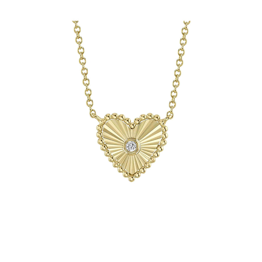 Shy Creation Diamond Heart Necklace - SC55026096