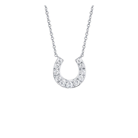 Shy Creation Diamond Horseshoe Necklace - SC55006282