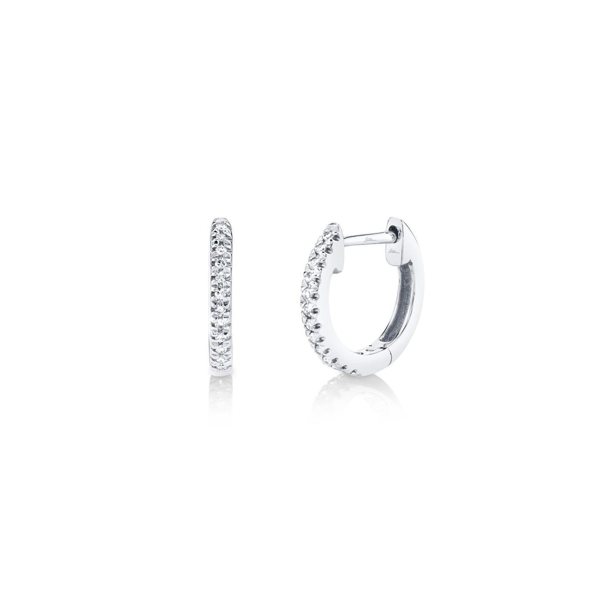 Shy Creation Diamond Huggie Earrings 0.07CT SC22003982