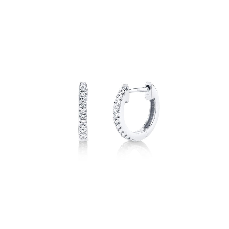 Shy Creation Diamond Huggie Earrings 0.07CT-Shy Creation Diamond Huggie Earrings 0.07CT SC22003982