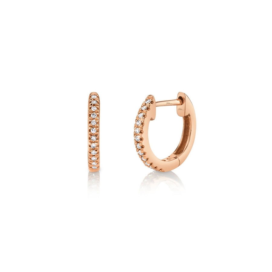 Shy Creation Diamond Huggie Earrings 0.07CT SC22004024